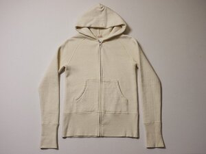 DRESSTERIOR　ドレステリア　フルジップ　スウェット　パーカー　正規品　吊裏毛　ロゴ刺繍　裏起毛　フーディー　サイズ1　長リブ