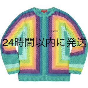 新品未使用☆Supreme Hand Crocheted Sweater Lサイズ ニット セーター マルチカラー シュプリーム カラフル