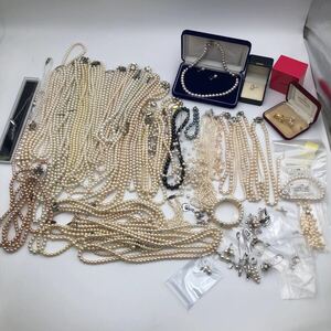 【約2.3kg】パール大量おまとめ MIKIMOTO TASAKI 真珠 あこや 淡水 アクセサリー ネックレス イヤリング フェイクパール ミキモト タサキ