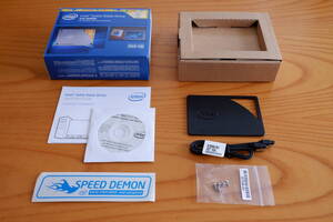 INTEL SSD 535 空箱 SPEED DEMON ステッカー 他付属品