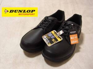 新品【27】DUNLOP MOTOR SPORT ダンロップ モータースポーツ コンフォートウォーカー シューズ CF008 撥水 幅広 4E