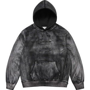 【L】Supreme x MM6 Maison Margiela Foil Box Logo Hooded Sweatshirt 新品 シュプリーム メゾンマルジェラ ボックスロゴフーディー 黒