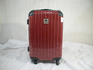 1643　WINTARO　赤 TSAロック付　鍵付　スーツケース　キャリケース　旅行用　ビジネストラベルバック