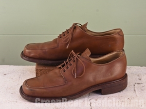 A379 ビンテージ パラブーツ Paraboot Uチップシューズ 茶 ブラウン メンズ 26.5～27cmくらい