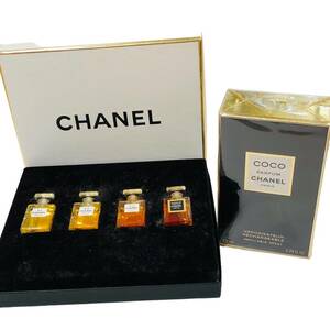 CHANEL シャネル 香水セット COCO ココ PARFUM 7.5ml 香水ミニボトル 4点セット N5 N19 N22 COCO 計5点セット レディース