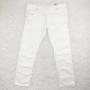 美品◎DIESEL スウェット KROOLEY R-NE ジョグジーンズ 白