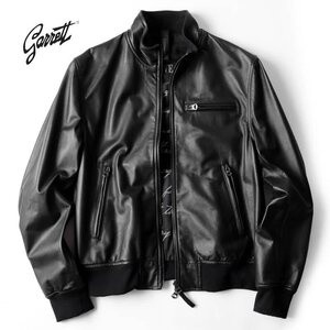 GARRETT(ギャレット) / ラムナッパレザースタンドカラージップジャケット(1430 NAPPA GUANTERIA) [mcp2450021-50]