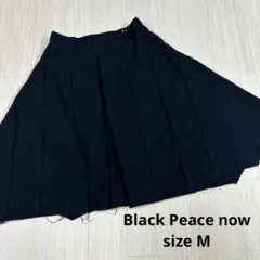 Black Peace now 黒 プリーツスカート ひざ丈　ゴスロリ　M