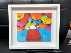 真作 ダグハイド Doug Hyde サインあり イギリス人気作家 37.5×43cm