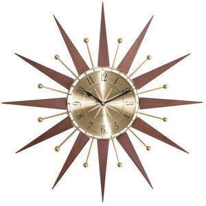 Sunburst Clock(midcentury,サンバースト,スターバースト,ビンテージクロック,ミッドセンチュリー,イームズ,50