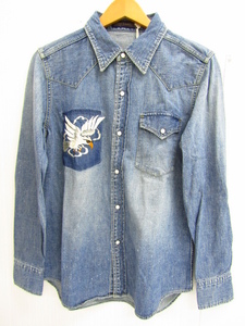 FULLCOUNT フルカウント Denim Eagle Western Shirts デニム イーグル ウエスタンシャツ 4894HW-3 SIZE:36♪FG5477