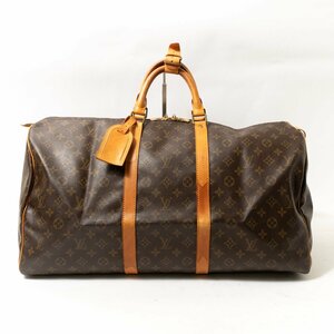 【1円スタート】LOUIS VUITTON ルイ ヴィトン フランス製 M41426 キーポル50 レザー モノグラム ボストンバッグ 刻印MI9002