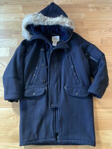 N-3B N3B spiewak スピワック wool ウール メルトン P coat コート ダッフル ミリタリー military Pコート ロング made in USA