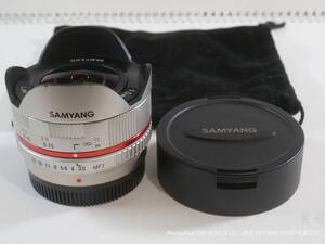 ★SANYANG 7.5mm f3.5 Fisheye MFT　マイクロフォーサーズ　サムヤン　対角魚眼レンズ