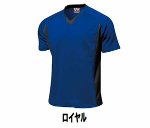 1199円 新品 サッカー フットサル 半袖 T シャツ 青 ロイヤル サイズ110 子供 大人 男性 女性 wundou ウンドウ 1910