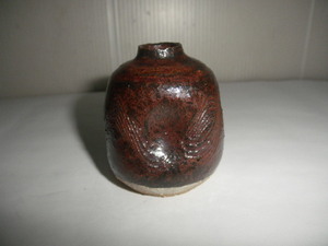 @@ 九州の焼きもの　上野焼　一輪挿し　彫り上野　茶道具　茶陶　趣のイッピンもの