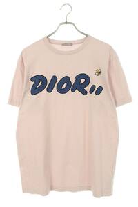 ディオール DIOR 19SS 923J611X1241 サイズ:M フロッキーロゴBEE刺繍Tシャツ 中古 OM10