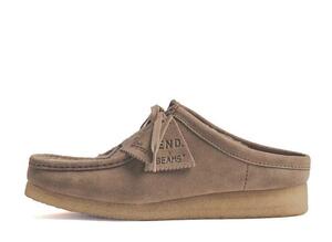 END. BEAMS PLUS Clarks Wallabee Mule Ski Club "Beige" 27cm END-26176816