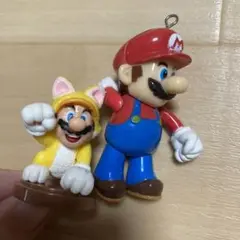 マリオ　スーパーマリオ　フィギュア　セット　ストラップ