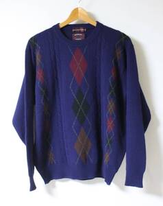 90s CHAPS RALPH LAUREN(チャップス ラルフローレン）◆アーガイル柄 ニット セーター L