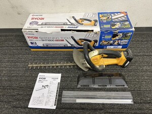 A3　KYOCERA　京セラ　RYOBI　リョービ　BHT-1800　充電式ヘッジトリマー　元箱付き　農業機械　園芸機械　電動　現状品