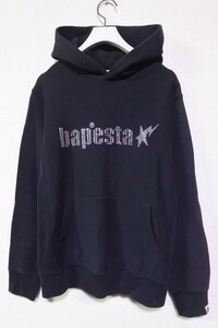 A BATHING APE BAPE BAPESTA HOODIE size XS エイプ スウェット パーカー ラインストーン スワロフスキー スター 初期