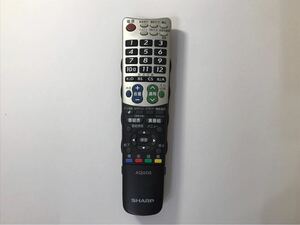 送料無料　 SHARP AQUOS テレビリモコン GA826WJSA