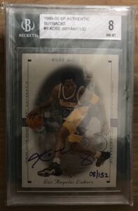 8 ジャージナンバー 1999-2000 SP Authentic Kobe Bryant Autograph Buyback 8/132 コービー ブライアントUPPER DECK Auto バイバック