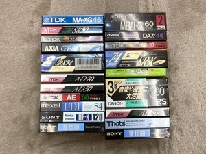 ☆☆格安売切☆未開封 カセットテープ メタル ハイポジ ノーマル 25本セット TypeⅡTypeⅠTypeⅣ TDK AXIA maxell SONY 入手困難 当時物