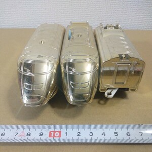 プラレール 車両 E3系 秋田新幹線 こまち 金メッキ 3両セット タイ製 1991年製 未チェック 詳細不明 ジャンク扱い TOMY 