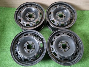 中古ホイール フォルクスワーゲン 鉄ホイール 14×6j 5H100 +43 A532