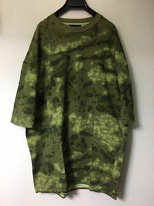 yeezy season 3 heavy knit tee camo S Tシャツ カモフラ 迷彩 ヘビーウェイト オリーブ グリーン オーバーサイズ