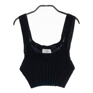 HYKE ハイク 231-11300 23SS WIDE RIBBED BUSTIER リブニット ビスチェ ブラック系 [240101305514] レディース