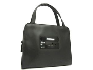 1円 GUCCI グッチ 000 0812 200110 レザー ハンドバッグ トート レディース ブラック系 GB0220