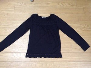 o1582Comfort Basic　レディースカットソー　レース