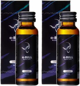 2本 【α-BULL BLACK SHOT 50ml × 2本入り】 本番前の1本 シトルリン アルギニン イミダゾールジペプチド