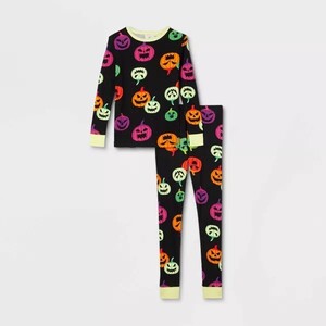 【新品】パジャマセット　子供服 「パンプキン」プリント 暗闇で光る！ハロウィーン ハロウィン - Hyde & EEK! Boutique (Y-658)