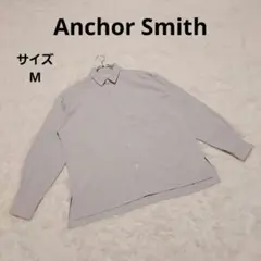 Anchor Smith オーバーサイズシャツ M グレー ゆるだぼ カジュアル