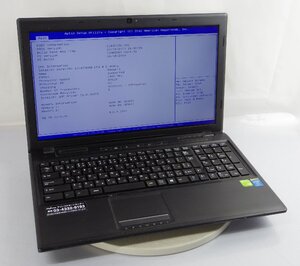 15.6インチ OS無し訳あり品 ドスパラ Critea VF-HE/Core i7-4700MQ/メモリ8GB/HDD無/GT740M ノート PC dospara R102513K