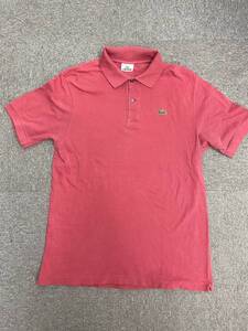  LACOSTE / フレンチ ラコステ 5191L型 SOLID POLO S/S 半袖 ポロシャツ PINK SIZE 6