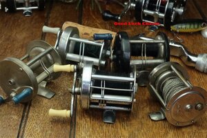 40s USA ダイレクトリール セット HEDDON PFLUEGER SHAKESPEARE SOUTH BEND ウッドルアー バンブーロッド全盛時代のアンティークリール