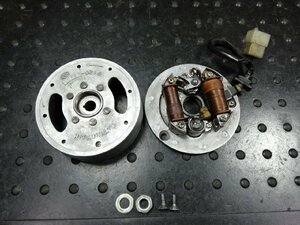 ■ホンダ 4L モンキー Z50J 純正 ジェネレーター フライホイール 日立 実働車外し 6V 検索 ゴリラ 早矢仕 JRP キジマ 当時物 [R060517]