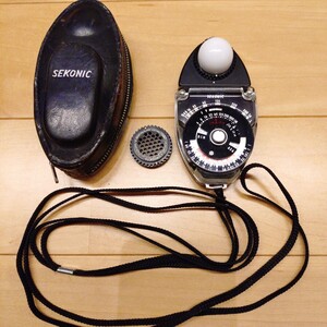 動作未確認 SEKONIC STUDIO DELUXE MODEL L-28c EXPOSURE METER 日本製 入射光式 露出計 セコニック スタジオデラックス 