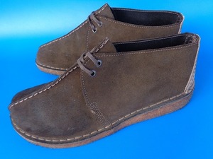 11746■英国製 MADE IN ENGLAND イングランド製 Clarks DESERT TREK BOOT クラークス デザート トレック ブーツ 茶 91/2 45556E