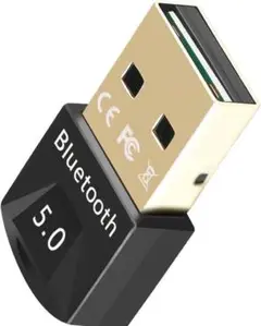 Bluetooth 5.0 USBアダプタ 超小型 最大通信距離20m USB式