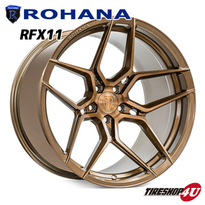 4本セット送料無料 ロハナ Rohana RFX11 22X9.0j X10.5J 5/120 ブロンズ 厳選タイヤ 265/35R22 305/30R22 レクサス Lexus LC500 軽量モデル