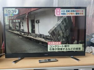 【中古】AIWA TV-49UF30H 2019年製 49インチ4K対応液晶テレビ リモコン付き ※タバコ臭あり アイワ【管E139-2201】