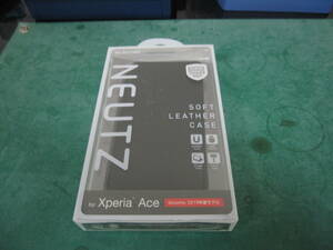 新品　送料込み　Xperia Ace　ソフト レザーケース