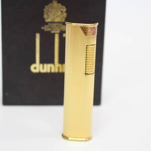 588)【1円スタート♪/】ダンヒル dunhill ローラーライター 20M 金張 ゴールド スリム ヴィンテージ 喫煙具 元箱・説明書付き ジャンク品