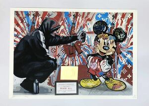 DEATH NYC アートポスター 世界限定100枚 ポップアート バンクシー banksy ストリート ミッキーマウス アンディウォーホル 現代アート 